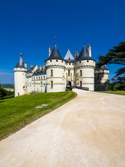 Fototapeta na wymiar Frankreich, Chaumont-sur-Loire, Loir-et-Cher, Schloss Chaumont, Chateau de Chaumont, mit Parkanlage,