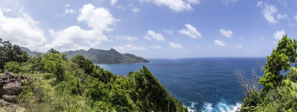 Coastline With Jungle At The Island Of Dominica