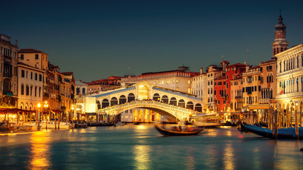 Grand Canal et pont du Rialto, Venise