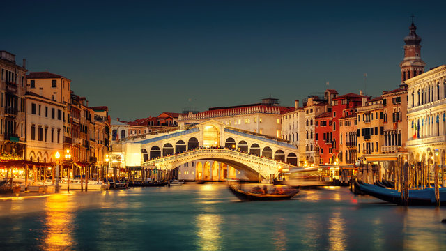 Grand Canal and Rialto Bridge, Venice