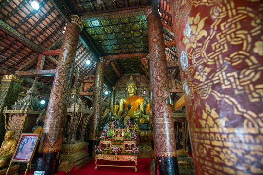 Wat Xieng Thong in luang prabang Laos.