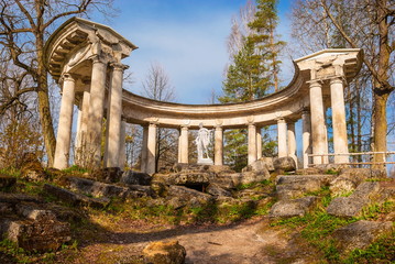 Ruins of Apollo in Pavlovsk park Saint-Petersburg