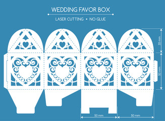 Favor box laser cut