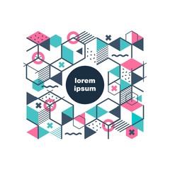 Geometric vector background. Pattern for business presentations, application cover and web site design.