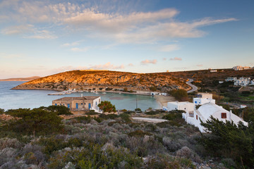 Agios Georgios village on Iraklia island in Lesser Cyclades, Greece.