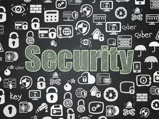 Protection concept: Security on School board background