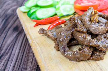 Grilled Pork ready to serve.