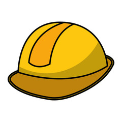 construction helmet isolated icon vector illustration design
