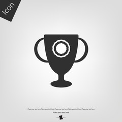 Champions cup vector icon
