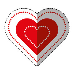 heart love card icon vector illustration design