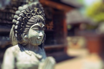 Temple in Bali, Indonesia on a beautiful sunny day