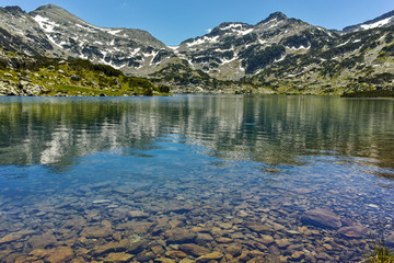 Landscape with Demirkapiyski chukar peak and Popovo lake, Pirin Mountain, Bulgaria