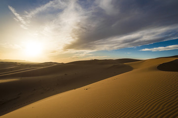 Obraz na płótnie Canvas Dunes of the Sahara Desert