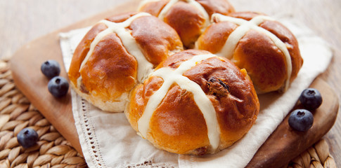 Fototapeta premium Hot Cross Bun