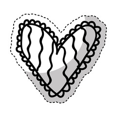 heart love card icon vector illustration design