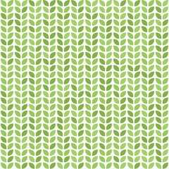 Seamless vector pattern with green leaves