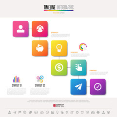 Timeline Infographics Design Template