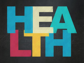 Health concept: Health on School board background