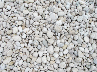 white and grey round pebbles
