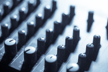 Obraz premium Mixer desk detail