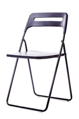 Foldable chair on white