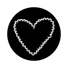 heart love card icon vector illustration design