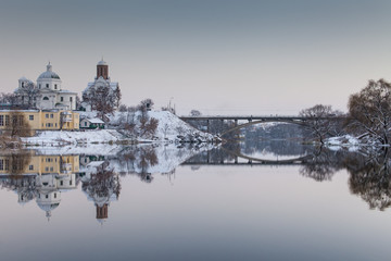 Church of St. George in the Bila Tserkva in winter