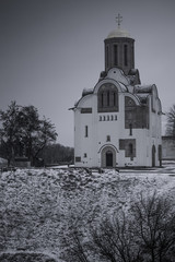 Church of St. George in the Bila Tserkva in winter