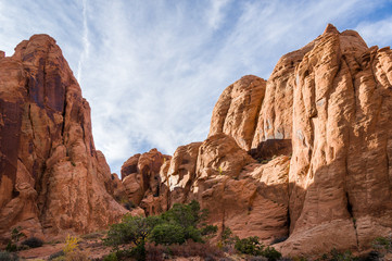 Fototapeta premium Rocks near Ken's Lake near Moab, UT, USA