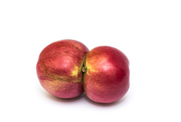 integrated strange apples isolated on white background.