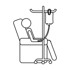 blood donation bag isolated icon vector illustration design