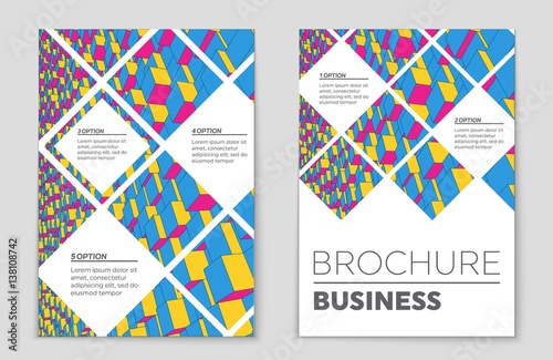 abstract vector layout background set for art template design list blank sign in sheet