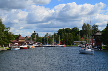 Marina w Węgorzewie/Marina in Wegorzewo, Masuria, Poland © Pictofotius