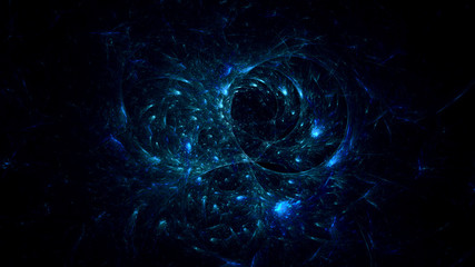  3D rendering abstract fractal light background