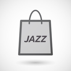 Isolated shopping bag with    the text JAZZ
