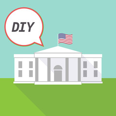 The White House with    the text DIY