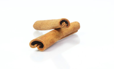 cinnamon stick isolated on white background
