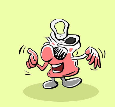 Blikje aan het dansen