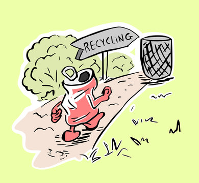 Naar de recyling