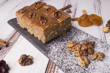 honey sweets, baklava, dessert