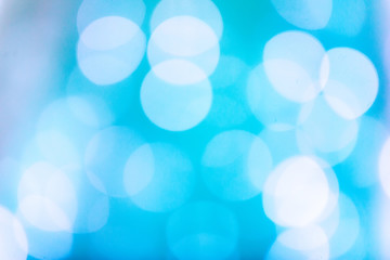 Colorful circular blue abstract bokeh background