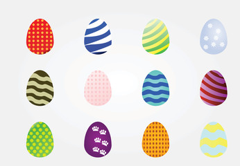 Happy Easter eggs vector