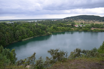 Jezioro Turkusowe w Wapnicy/The Turquoise lake in Wapnica, West Pomerania, Poland