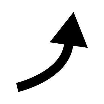 Black curved arrow