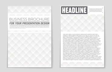 Fototapeta premium Abstract vector layout background set. For art template design, list, front page, mockup brochure theme style, banner, idea, cover, booklet, print, flyer, book, blank, card, ad, sign, sheet,, a4.