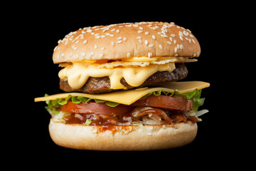 A delicious burger