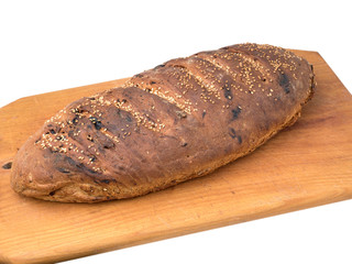homemade white bread with raisins