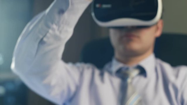 vr glasses to work with in modern office