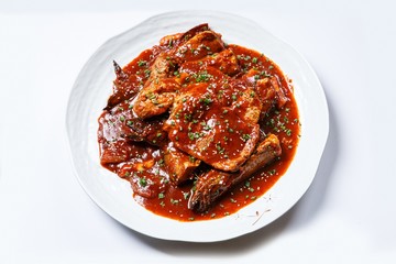 kodari jjim.  Braised Pollack.