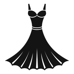 Dress icon, simple style